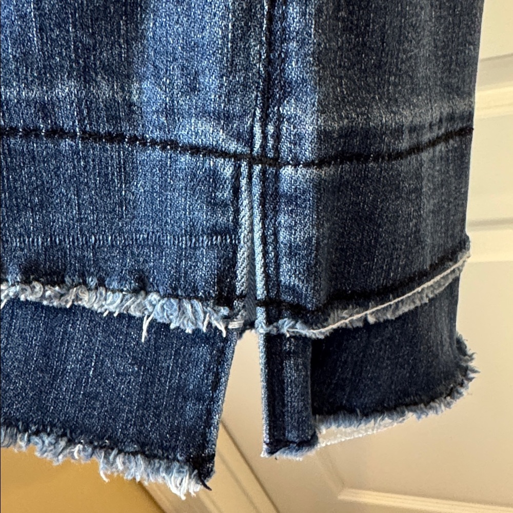 Democracy wide leg Women's Blue Jeans - Picture 5 of 7